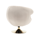 360 Degree Swivel Cuddle Barrel Accent Chairs, Round Armchairs with Wide Upholstered, Fluffy Fabric Chair for Living Room, Bedroom, Office, Waiting Rooms