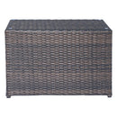 Comfortable Modern Patio Rattan Sectional Set With Cushions