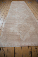 3.5x12.5 Vintage Distressed Oushak Rug Runner