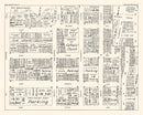 Vintage Map of San Mateo, CA Business Section 1952