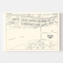 Vintage Map of Augusta, ME Business Section 1946