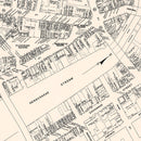 Vintage Map of Bangor, ME Business Section 1946