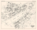Vintage Map of Bangor, ME Business Section 1946