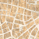 Vintage Map of Boston, MA Business Section 1946