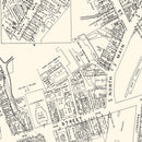 Vintage Map of Bristol, CT Business Section 1946