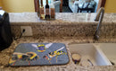 Bee Bees Times Three Dish Drying Mat Absorbent Dish Drying Mat Pad for Kitchen Counter Dish Drainer Mat for Countertop, 14 x 21", Multicolor