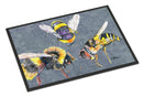 Bee Bees Times Three Doormat Indoor Outdoor 24H X 36W Front Door Mat Rugs for Entryway, Non Slip Washable Low Pile,