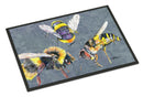 Bee Bees Times Three Doormat Indoor Outdoor 18H X 27W Front Door Mat Rugs for Entryway, Non Slip Washable
