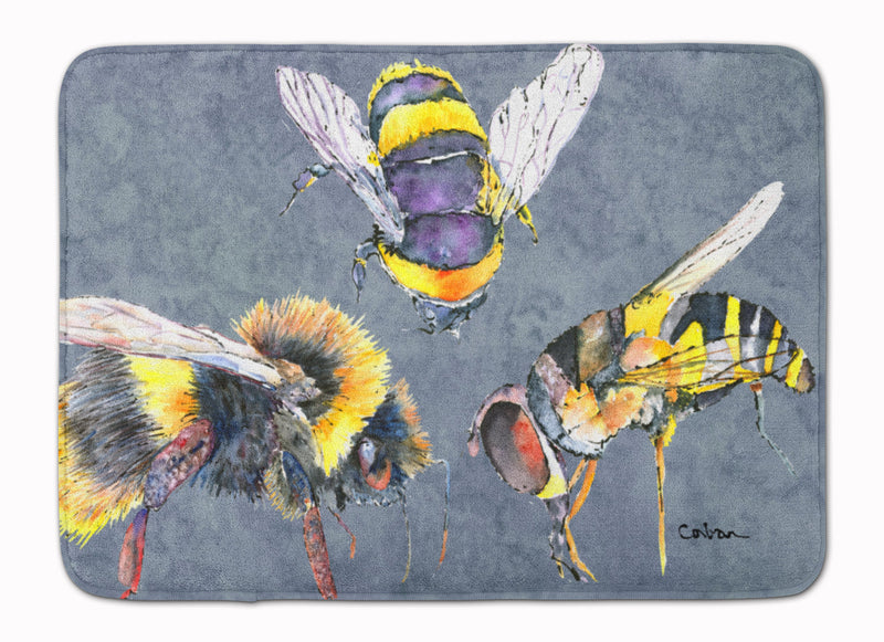 Bee Bees Times Three Machine Washable Memory Foam Mat 8879RUG