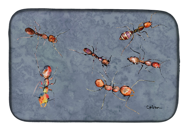 Ants Dish Drying Mat – Absorbent, Artistic Kitchen Essentials 8880DDM