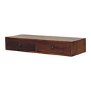 Lunar - 2 Drawer Wall Mounted Console - Brown by Unique Piece Furniture