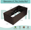 6x3x2 ft Galvanized Raised Garden Bed