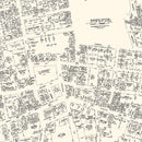 Vintage Map of Fall River, MA Business Section 1946