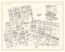 Vintage Map of Fall River, MA Business Section 1946