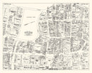 Vintage Map of Hartford, CT Business Section 1946