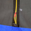 15FT Trampoline with Basketball Hoop Inflator and Ladder (Inner Safety Enclosure) Blue