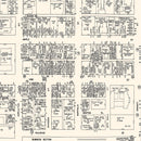 Vintage Map of Holyoke, MA Business Section 1946