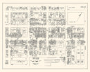 Vintage Map of Holyoke, MA Business Section 1946