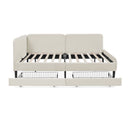 Upholstered Platform Bed Frame With 2 Storage Drawers And Adjustable Sofa Bed by HouseOfZazla