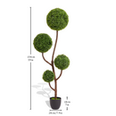 2025 High quality green plant trees for indoor outdoor decoration artificial boxwood topiary ball tree 150cm 1pcs/set