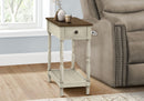 Accent End Table with 2 Tiers and Storage Drawer by HouseOfZazla