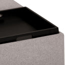 Avalon - Square Coffee Table, Storage Ottoman by HouseOfZazla