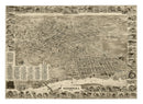 Vintage Map of Elizabeth, New Jersey 1898