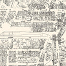 Vintage Map of Lowell, MA Business Section 1946