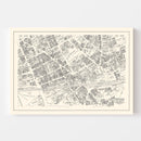 Vintage Map of Lynn, MA Business Section 1946
