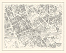 Vintage Map of Lynn, MA Business Section 1946