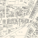 Vintage Map of Meriden, CT Business Section 1946
