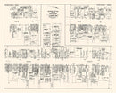Vintage Map of Middletown, CT Business Section 1946
