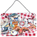 Blue Runner Gumbo Receipe Aluminium Metal Wall or Door Hanging Prints