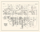 Vintage Map of Nashua, NH Business Section 1946