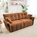 Modern Sofa & Pillows, Textured Cover, High Rebound Cushions by HouseOfZazla