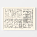 Vintage Map of New Haven, CT Business Section 1946