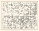 Vintage Map of New Haven, CT Business Section 1946
