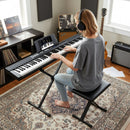 88-Key Electric Piano Keyboard with Adjustable Stand and Portable Bag by LJGDeals
