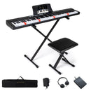 88-Key Electric Piano Keyboard with Adjustable Stand and Portable Bag by LJGDeals