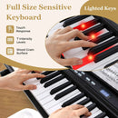 88-Key Electric Piano Keyboard with Adjustable Stand and Portable Bag by LJGDeals