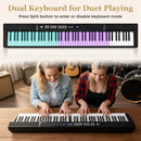 88-Key Electric Piano Keyboard with Adjustable Stand and Portable Bag by LJGDeals