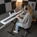 88-Key Electric Piano Keyboard with Adjustable Stand and Portable Bag by LJGDeals