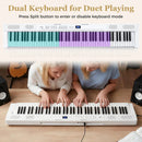 88-Key Electric Piano Keyboard with Adjustable Stand and Portable Bag by LJGDeals
