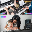 88 Key Foldable Electric Keyboard Piano with Wireless MIDI and Dual Speakers by LJGDeals