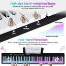 88 Key Foldable Electric Keyboard Piano with Wireless MIDI and Dual Speakers by LJGDeals