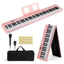 88 Key Foldable Electric Keyboard Piano with Wireless MIDI and Dual Speakers by LJGDeals