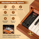 88-Key Graded Hammer Action Weighted Keyboard with Push-pull Drawer-Brown by LJGDeals