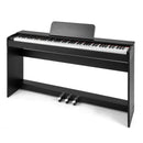 88-Key Hammer Action Weighted Keyboard with Furniture Stand-Black by LJGDeals
