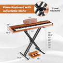 88-Key Keyboard Piano Set with Adjustable Stand by LJGDeals