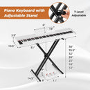 88-Key Keyboard Piano Set with Adjustable Stand by LJGDeals